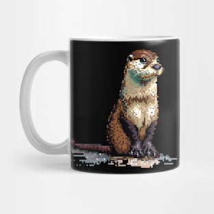 Pixelated Otter Artistry Mug